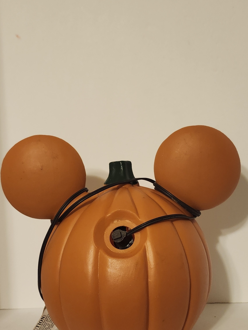Disney Orange and Black Mickey Pumpkin Light-Up Decor - Picture 4 of 5